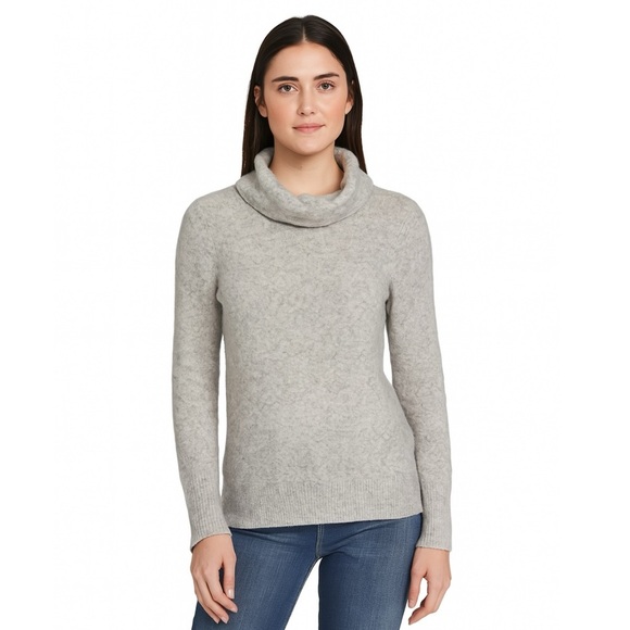 J. Crew Sweaters - J. Crew Merino Wool Heather Gray Turtleneck Sweater